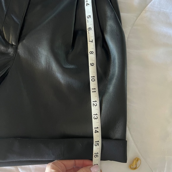 Faux leather short shorts by Wilfred - Aritzia - Picture 3 of 9